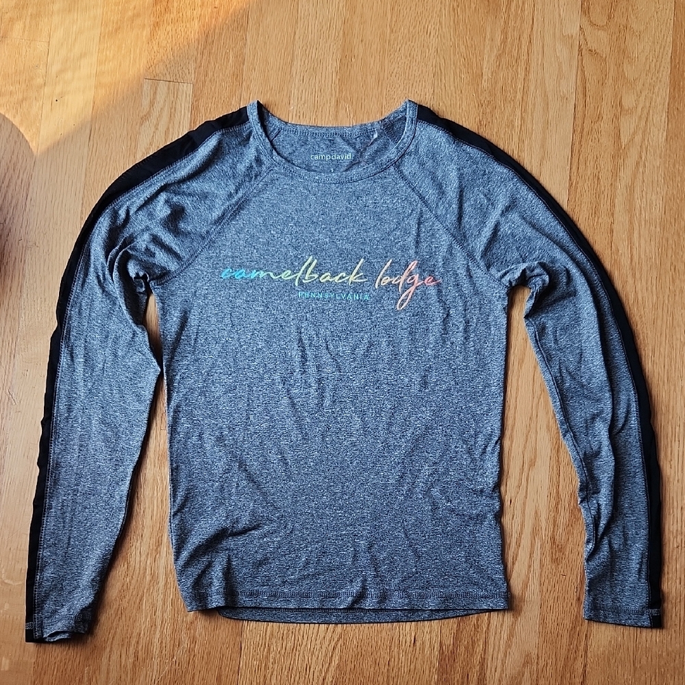 Gray Long Sleeve Camelback Lodge Shirt